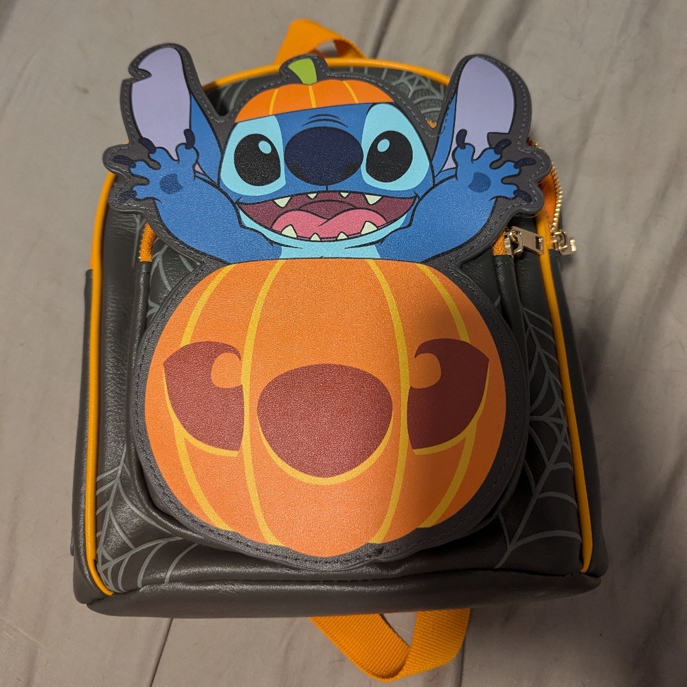Bioworld Stitch Halloween Pumpkin Backpack